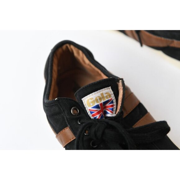 Gola Men’s Black & Tan Stripe Size 11 Casual Shoes Sneakers Fashion Comfortable - Picture 9 of 10